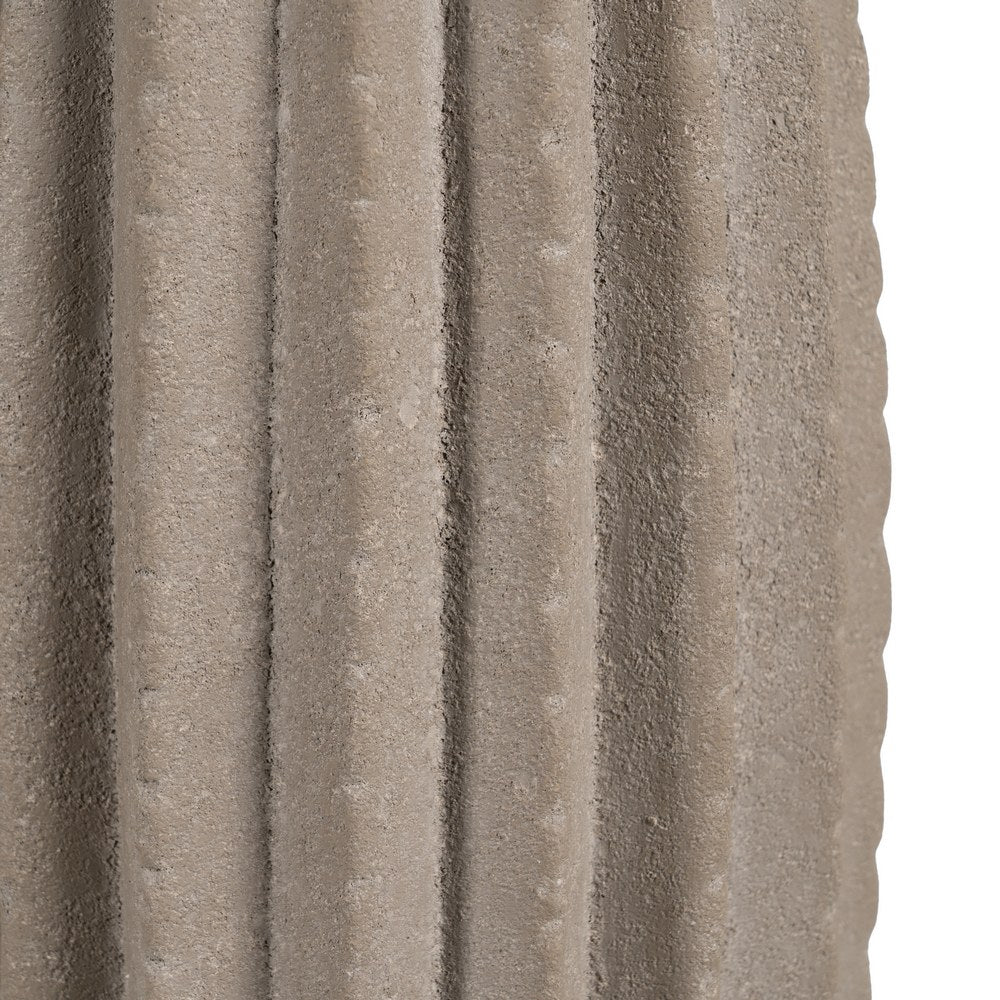 STONE CERAMIC DECORATIVE VASE 17 X 17 X 40 CM