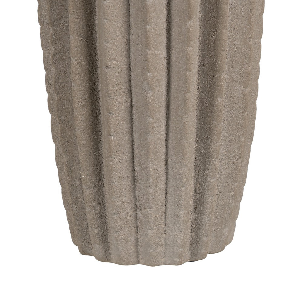STONE CERAMIC DECORATIVE VASE 17 X 17 X 40 CM