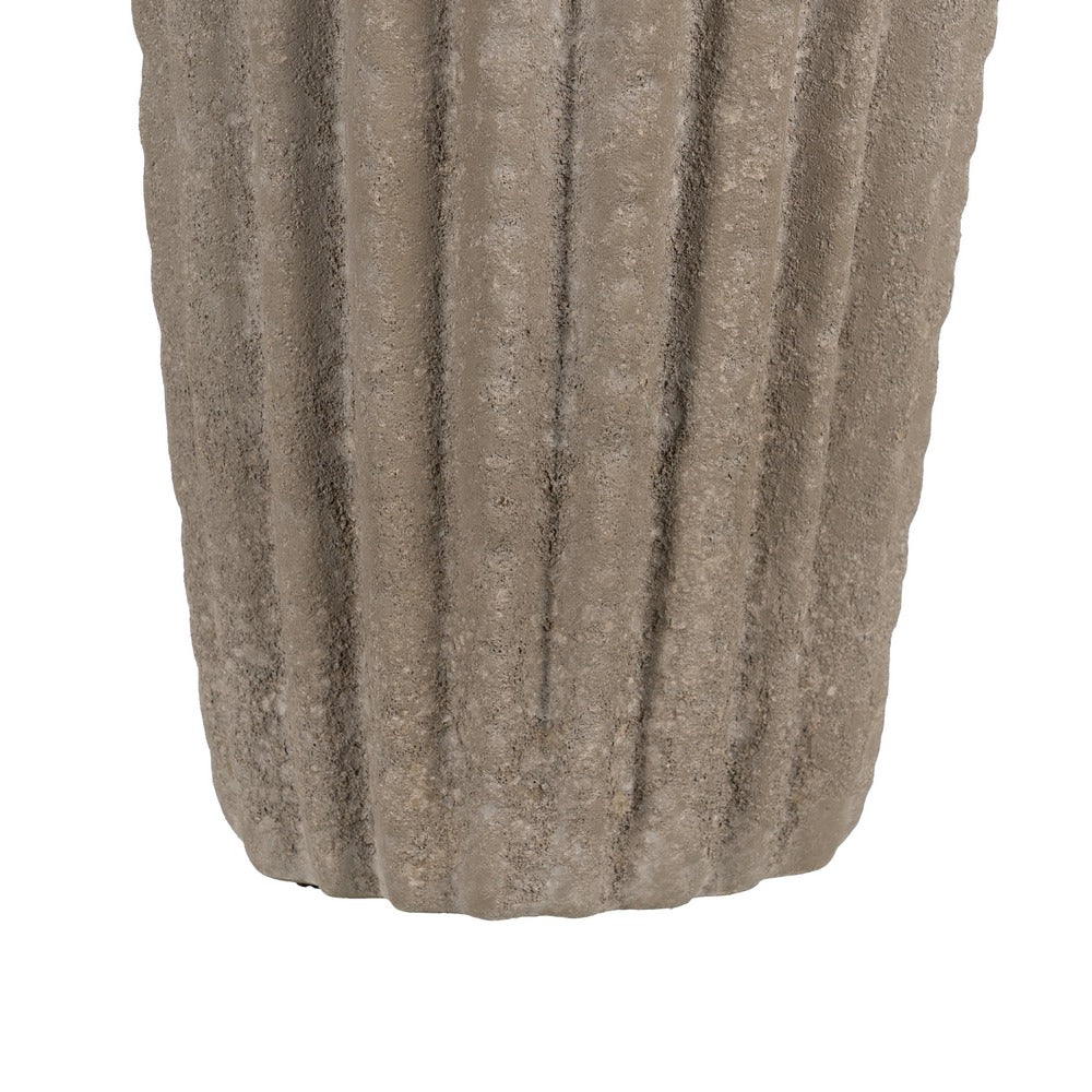 STONE CERAMIC VASE DECORATION 21 X 21 X 70 CM