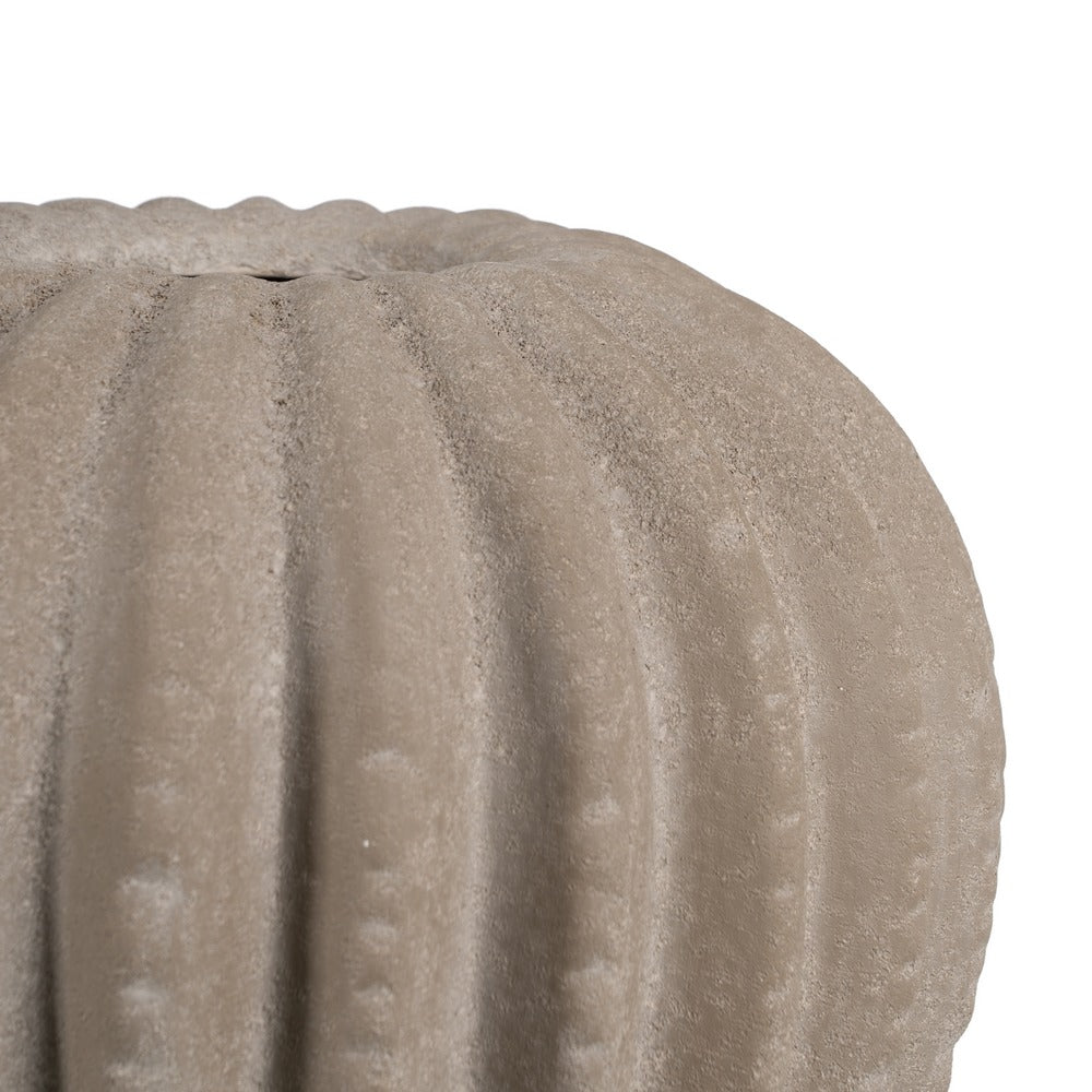 DARK GREY VASE CERAMIC DECORATION 34 X 34 X 33 CM