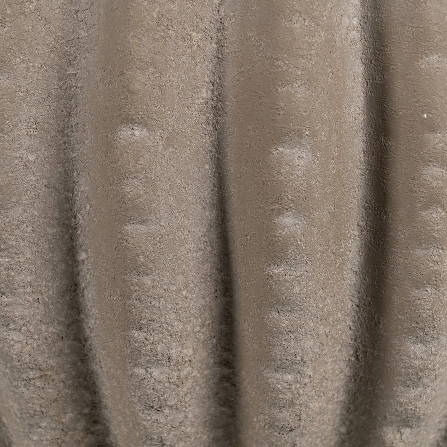 JARRÓN GRIS OSCURO CERÁMICA DECORACIÓN 34 X 34 X 33 CM