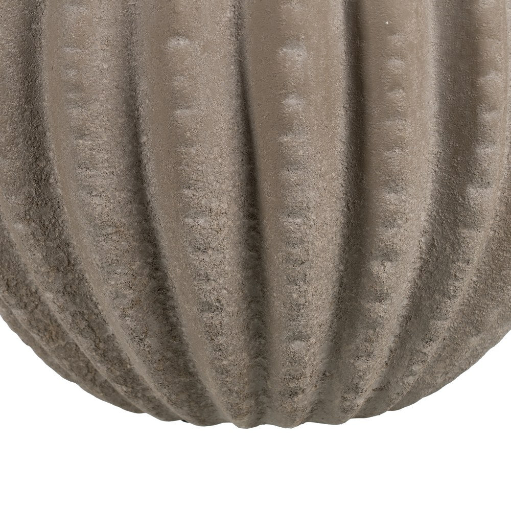 DARK GREY VASE CERAMIC DECORATION 34 X 34 X 33 CM