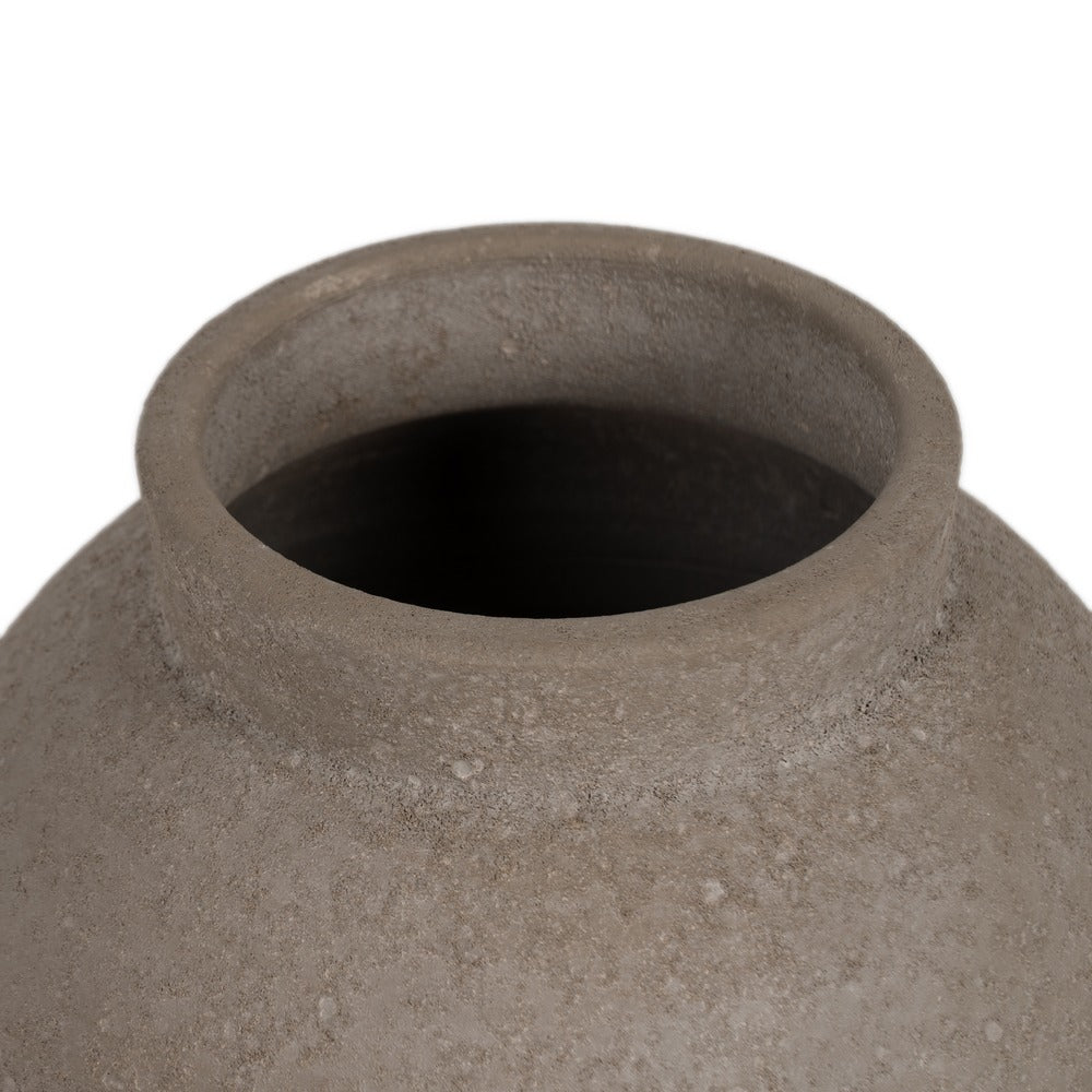 GREY CERAMIC DECORATIVE VASE 26 X 26 X 60 CM