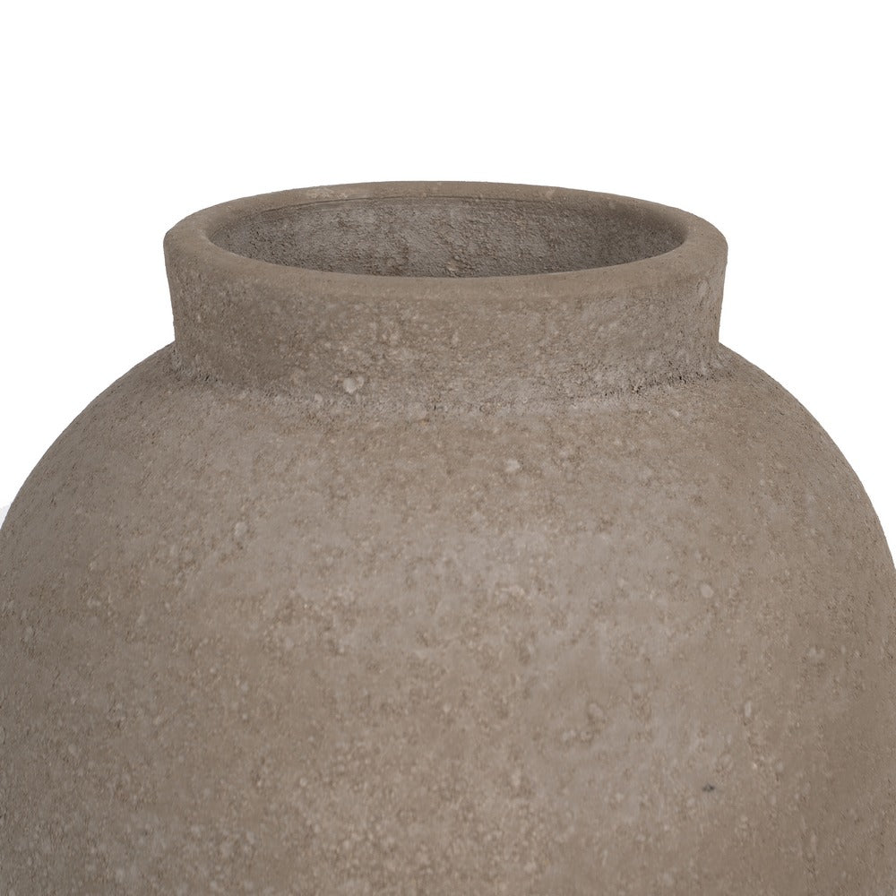 GREY CERAMIC DECORATIVE VASE 26 X 26 X 60 CM