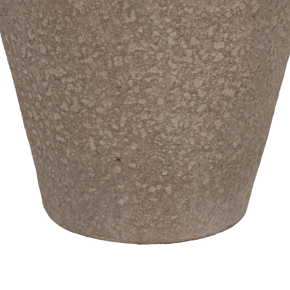 GREY CERAMIC DECORATIVE VASE 26 X 26 X 60 CM