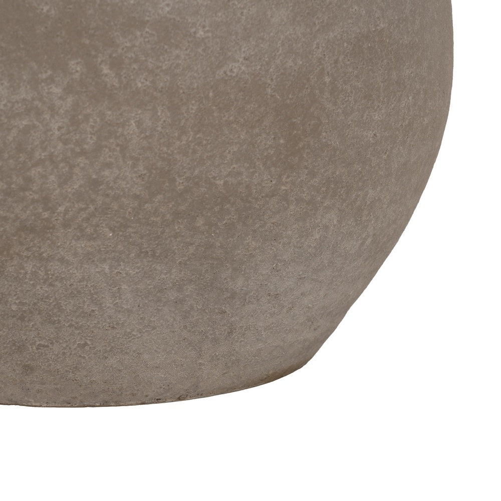 GRAY CERAMIC PLANTER DECORATION 28 X 28 X 23 CM