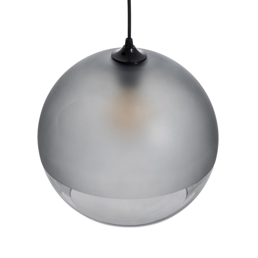 GRAY DECORATIVE GLASS LAMP 30 X 30 X 25 CM