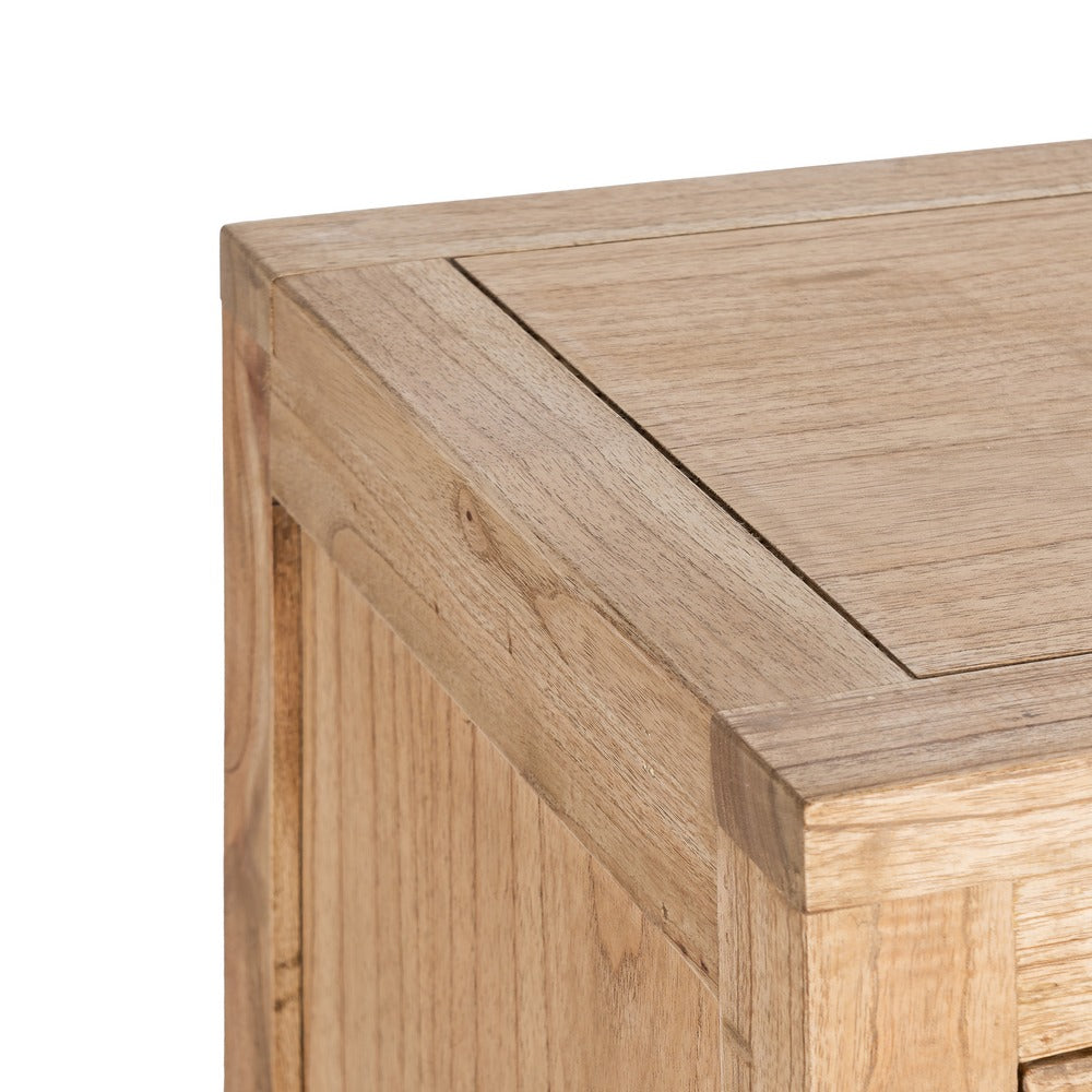 NATURAL MINDY WOOD CHEST OF DRAWERS BEDROOM 90 X 40 X 85 CM