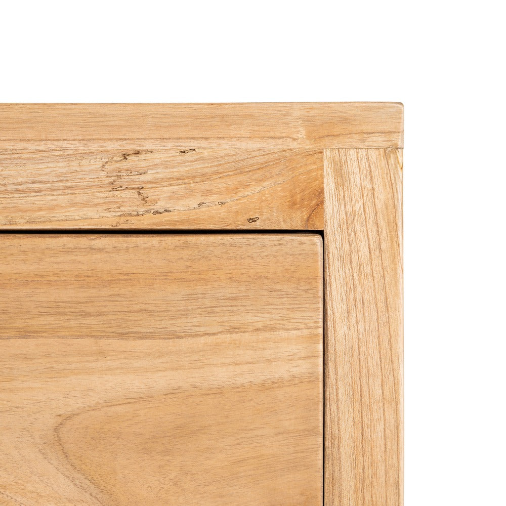 NATURAL MINDY WOOD CHEST OF DRAWERS BEDROOM 90 X 40 X 85 CM