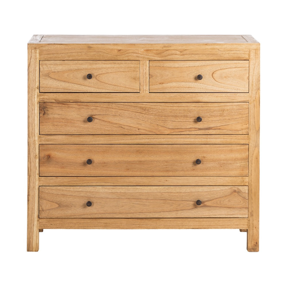 NATURAL MINDI WOOD DRESSER BEDROOM 100 X 40 X 90 CM