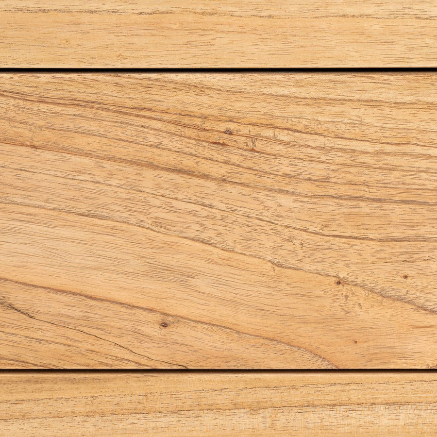 CÓMODA NATURAL MADERA MINDI DORMITORIO 100 X 40 X 90 CM