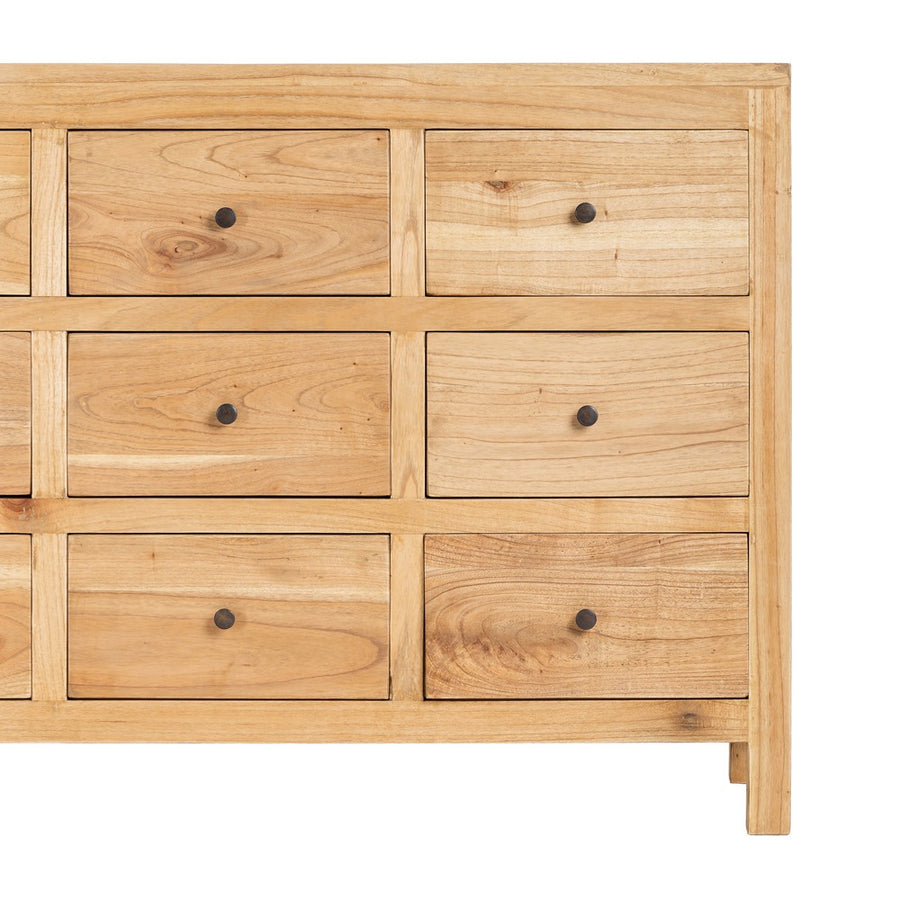 NATURAL MINDY WOOD SIDEBOARD FOR LIVING ROOM 170 X 40 X 88 CM