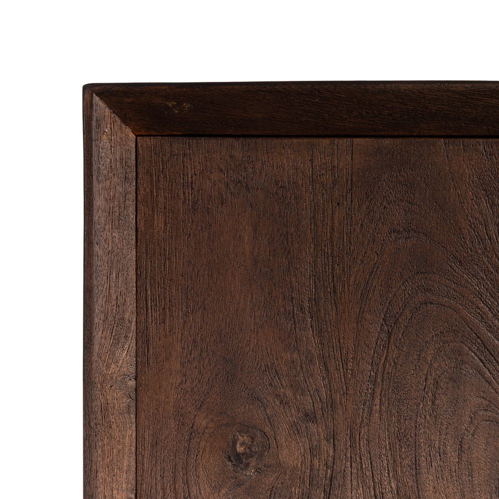MUEBLE TV MARRÓN MADERA DE MANGO SALÓN 200 X 40 X 55 CM
