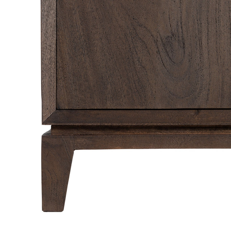 BROWN MANGO WOOD HALLWAY UNIT 100 X 40 X 85 CM
