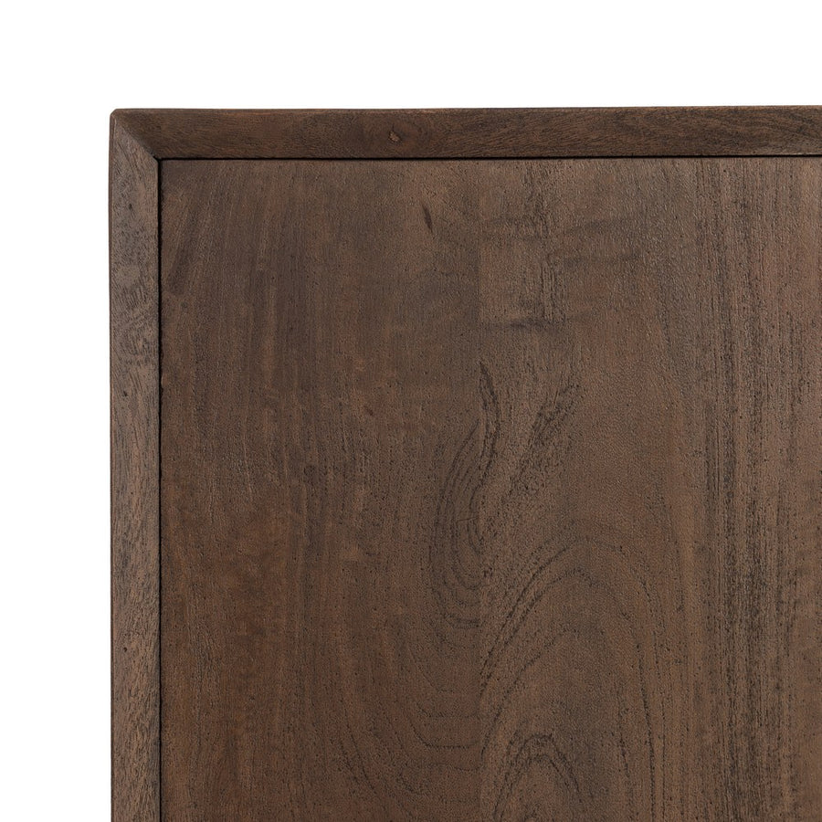 MUEBLE RECIBIDOR MARRÓN MADERA DE MANGO 100 X 40 X 85 CM