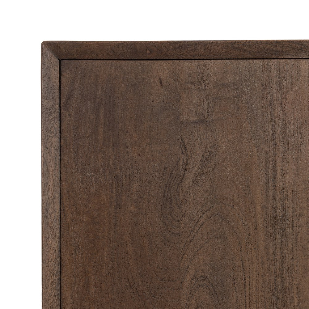 MUEBLE RECIBIDOR MARRÓN MADERA DE MANGO 100 X 40 X 85 CM