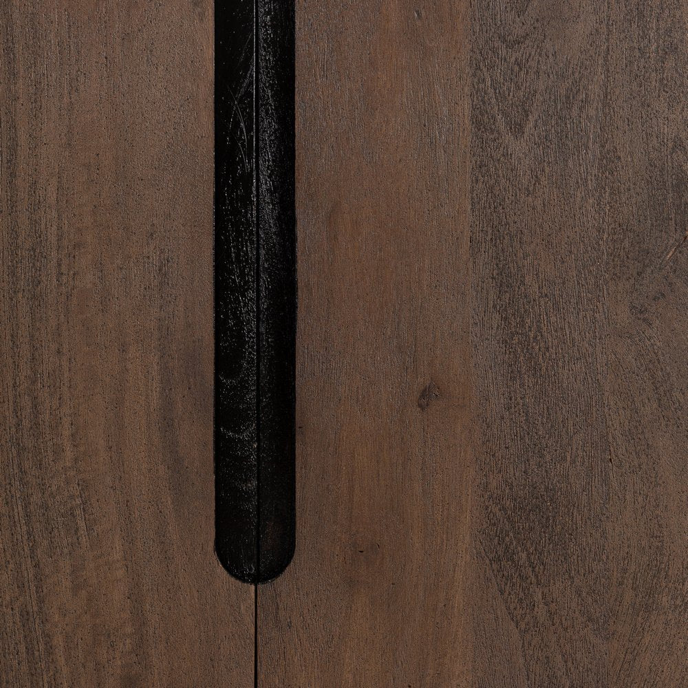 MUEBLE RECIBIDOR MARRÓN MADERA DE MANGO 100 X 40 X 85 CM
