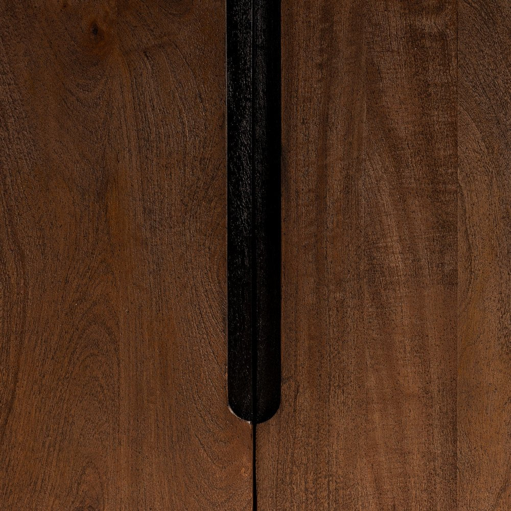 MUEBLE AUXILIAR MARRÓN MADERA DE MANGO 100 X 50 X 195 CM