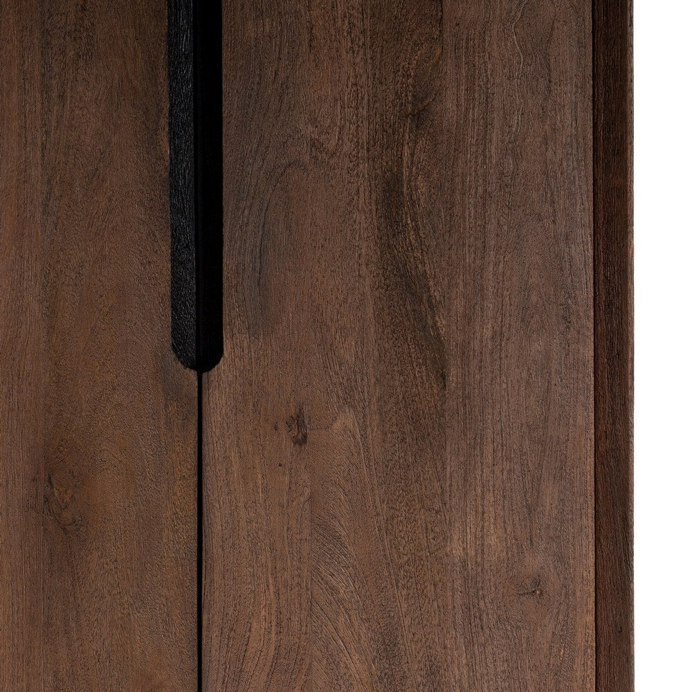 ARMARIO MARRÓN MADERA DE MANGO SALÓN 75 X 40 X 200 CM