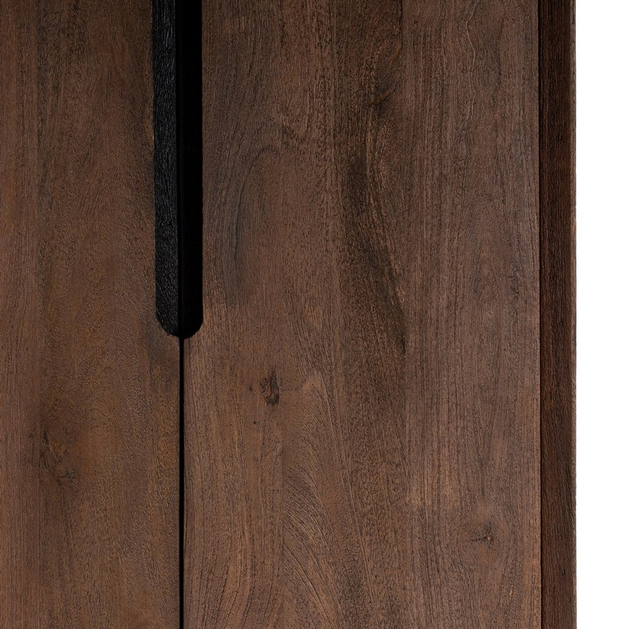 BROWN MANGO WOOD LIVING ROOM CABINET 75 X 40 X 200 CM