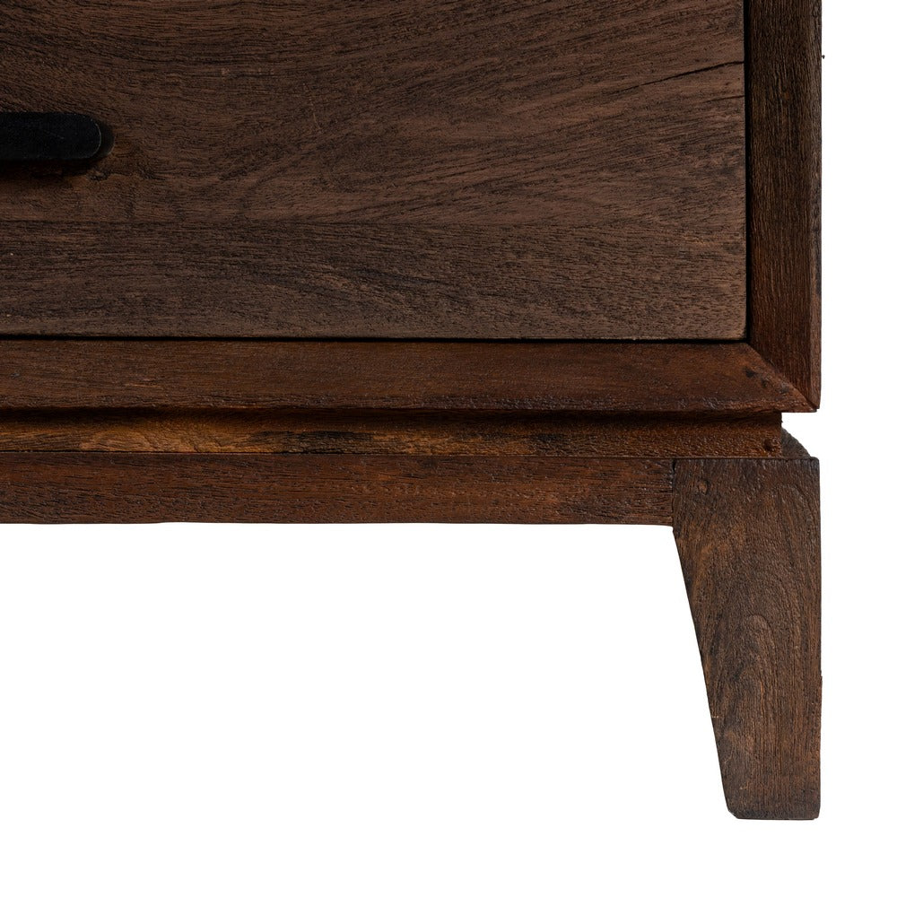 ARMARIO MARRÓN MADERA DE MANGO SALÓN 75 X 40 X 200 CM