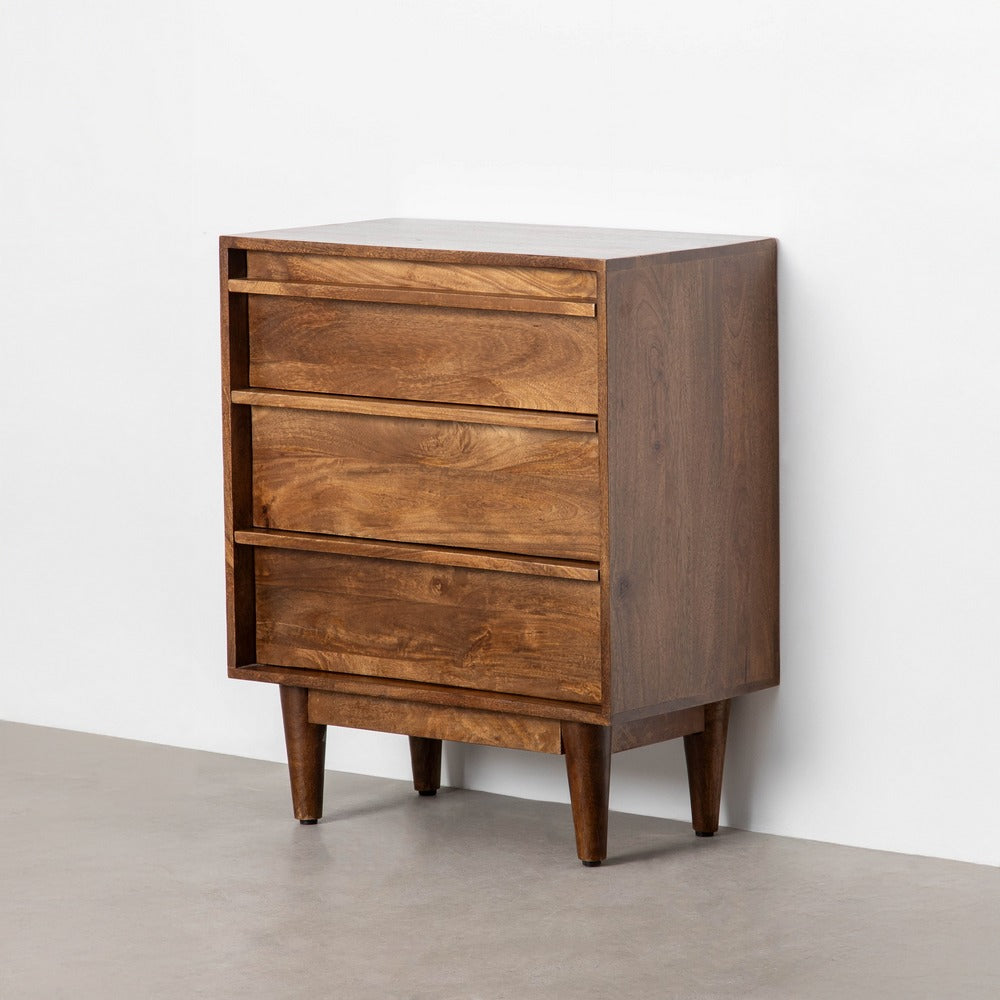 MUEBLE AUXILIAR MARRÓN MADERA DE MANGO 70 X 40 X 85 CM