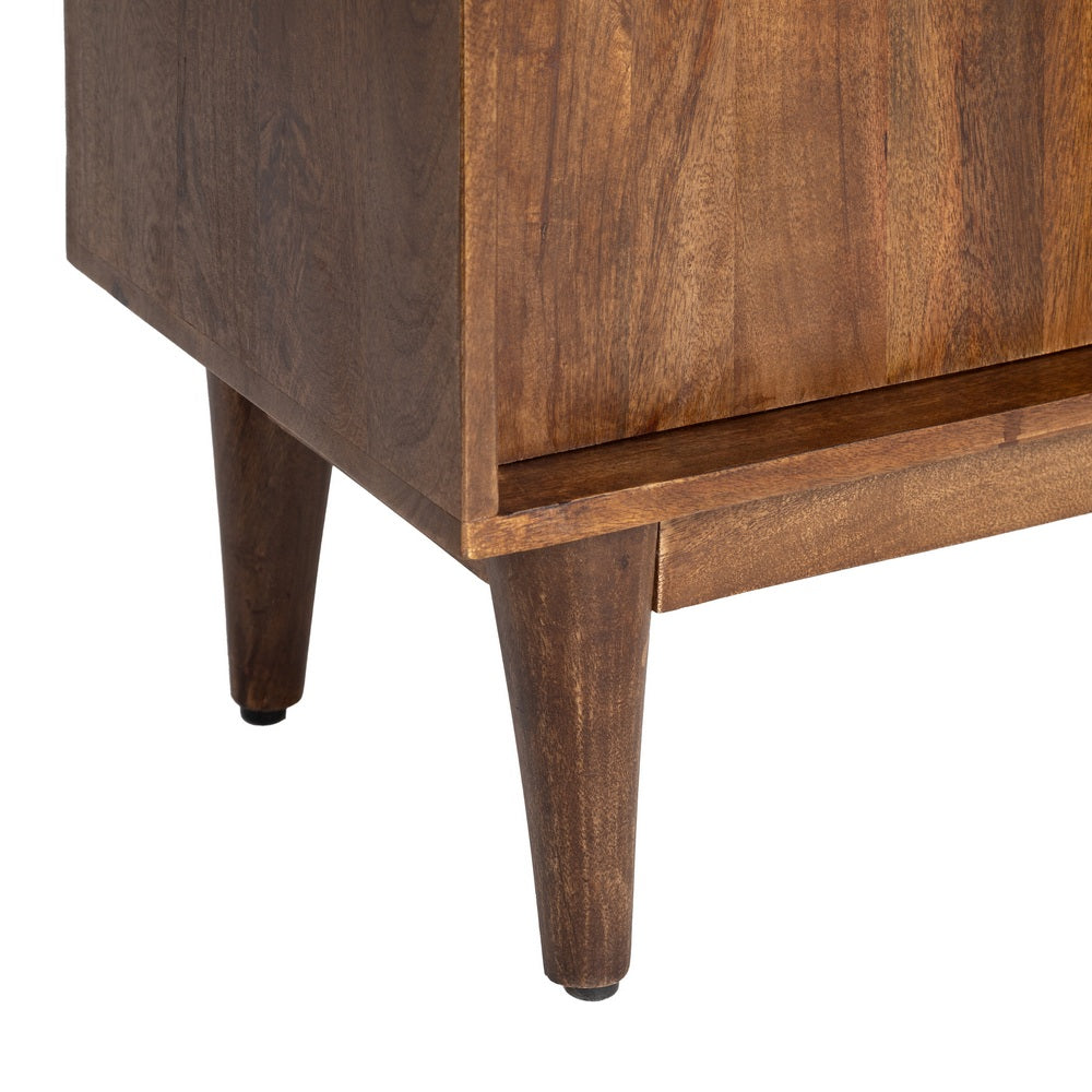 MUEBLE RECIBIDOR MARRÓN MADERA DE MANGO 90 X 40 X 86 CM