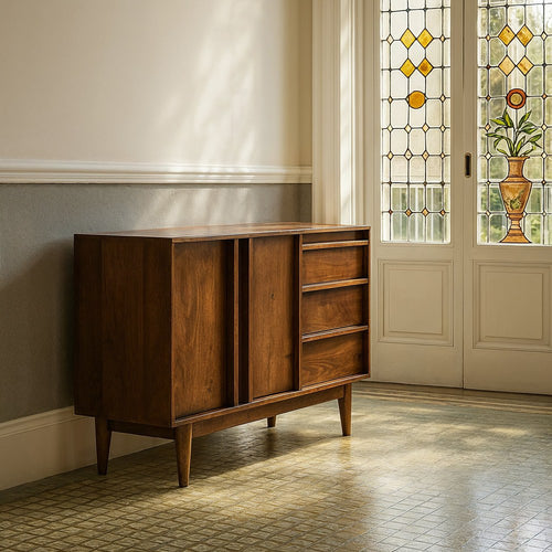 APARADOR MARR�N MADERA DE MANGO SAL�N 150 X 42 X 87 CM