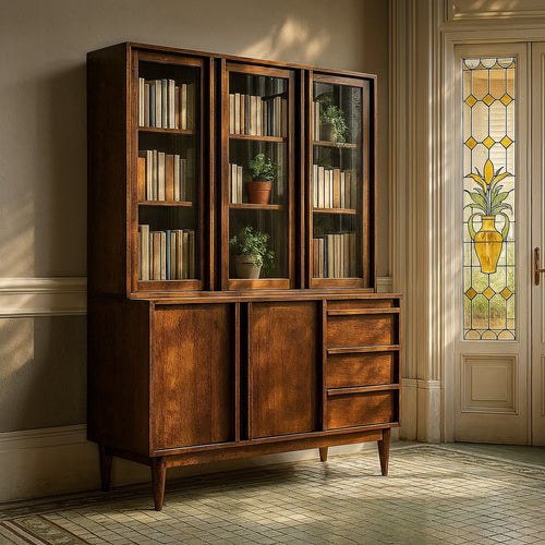 ALACENA MARRÓN MADERA DE MANGO SALÓN 150 X 50 X 195 CM