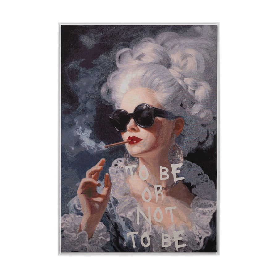 CUADRO "TO BE OR NOT TO BE" TEJIDO 130 X 190 CM
