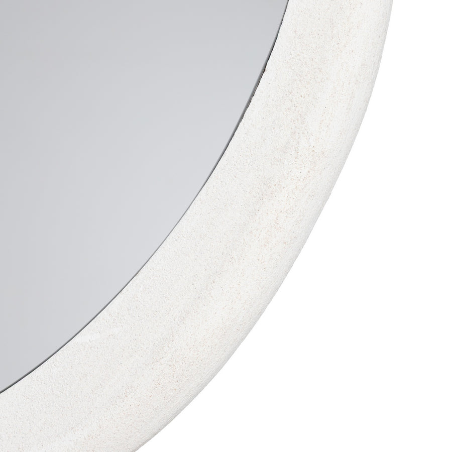 WHITE DM-GLASS DECORATIVE MIRROR 80 X 6 X 77 CM