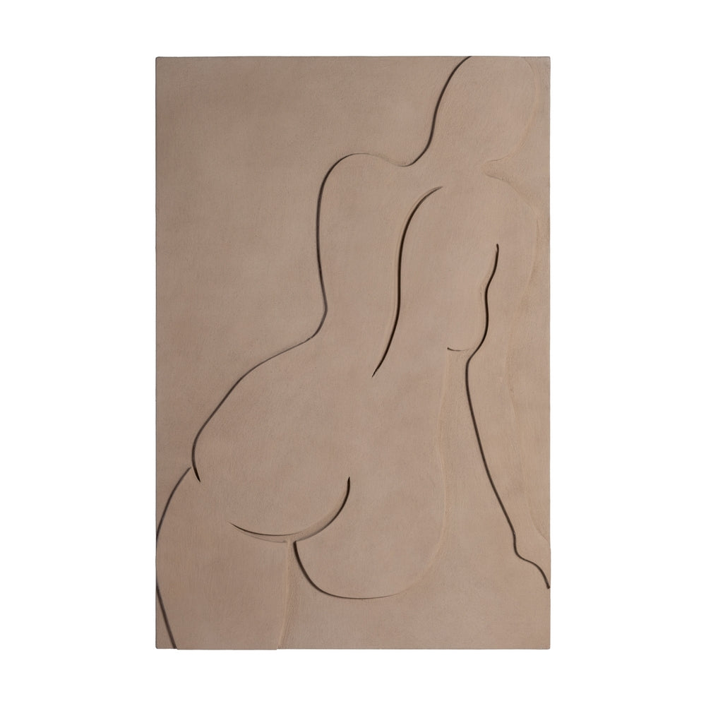 CUADRO BEIGE DM DECORACI�N 80 X 4,50 X 120 CM