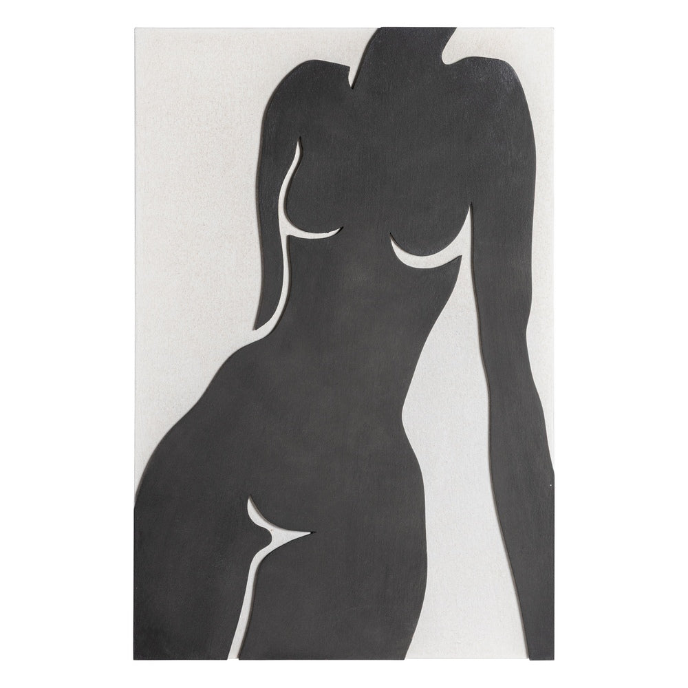 CUADRO BLANCO-NEGRO DM DECORACIÓN 80 X 5 X 120 CM