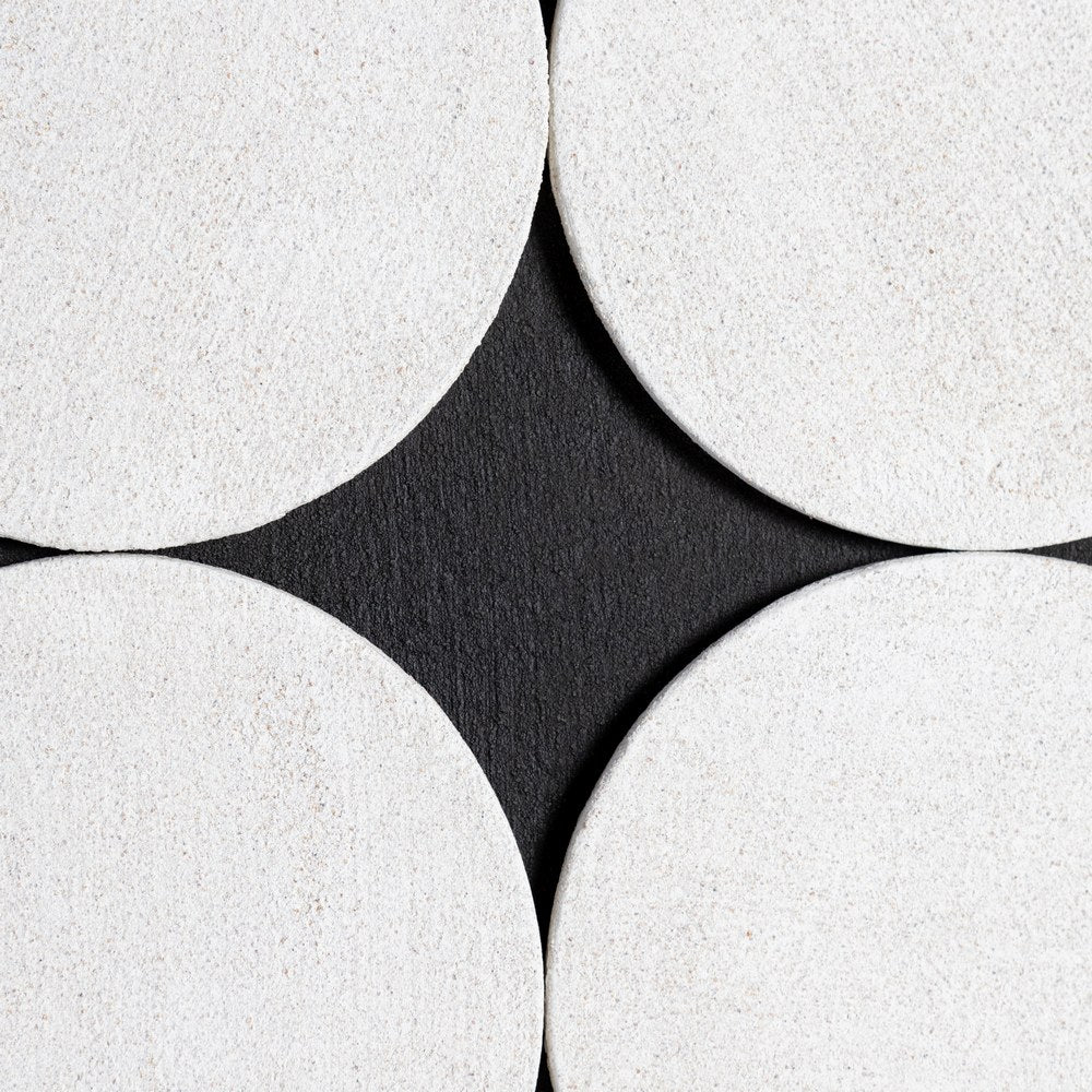 CUADRO NEGRO-BLANCO DM DECORACI�N 80 X 4 X 80 CM