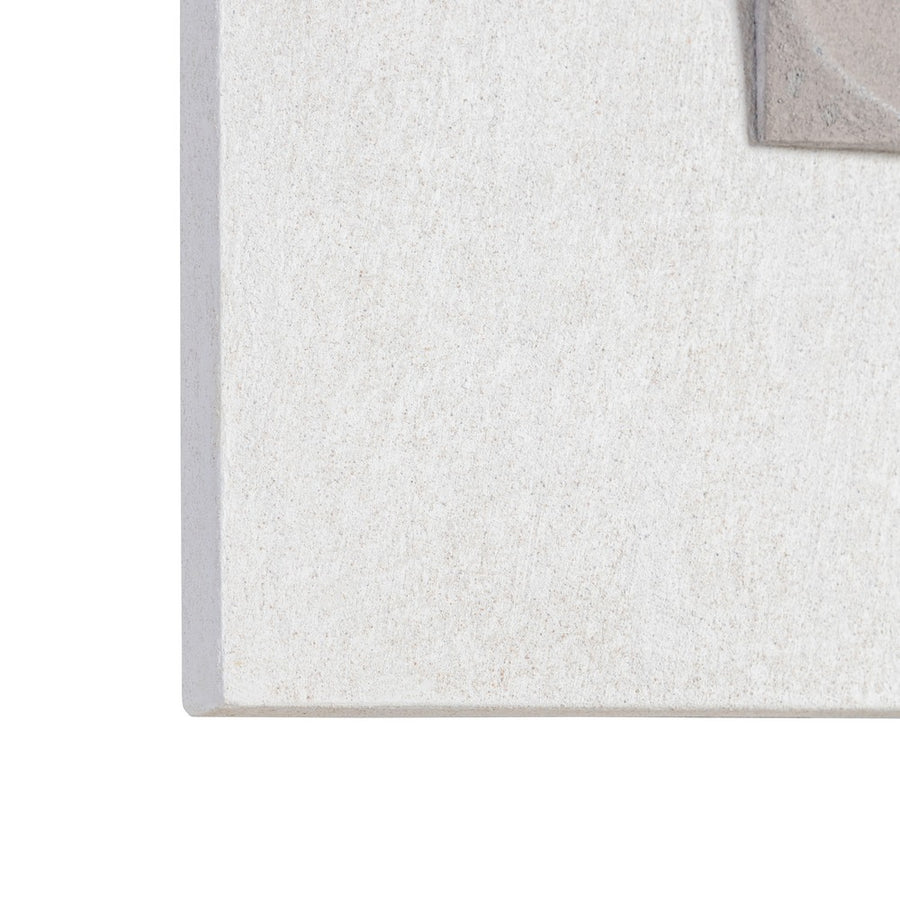 WHITE-GREY MDF DECORATIVE PANEL 80 X 4 X 80 CM