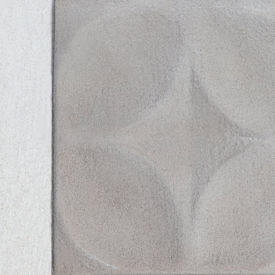 CUADRO BLANCO-GRIS DM DECORACIÓN 80 X 4 X 80 CM