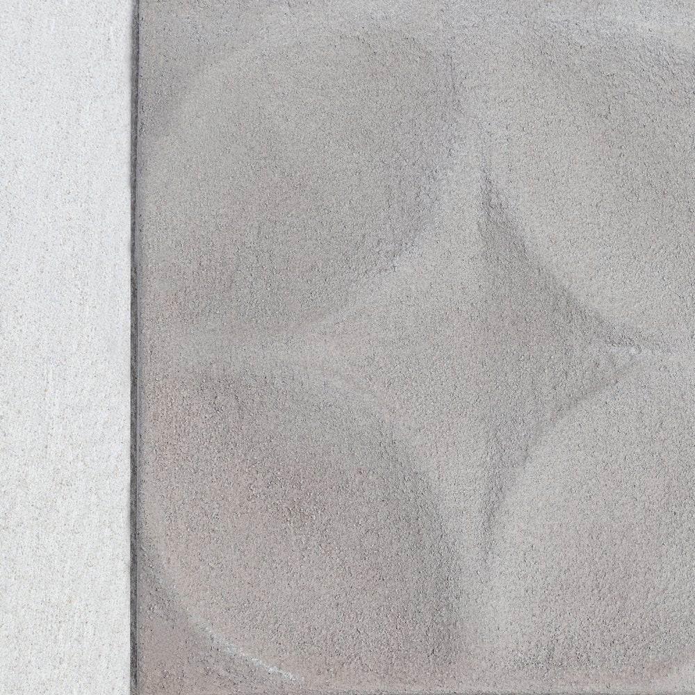 CUADRO BLANCO-GRIS DM DECORACIÓN 80 X 4 X 80 CM