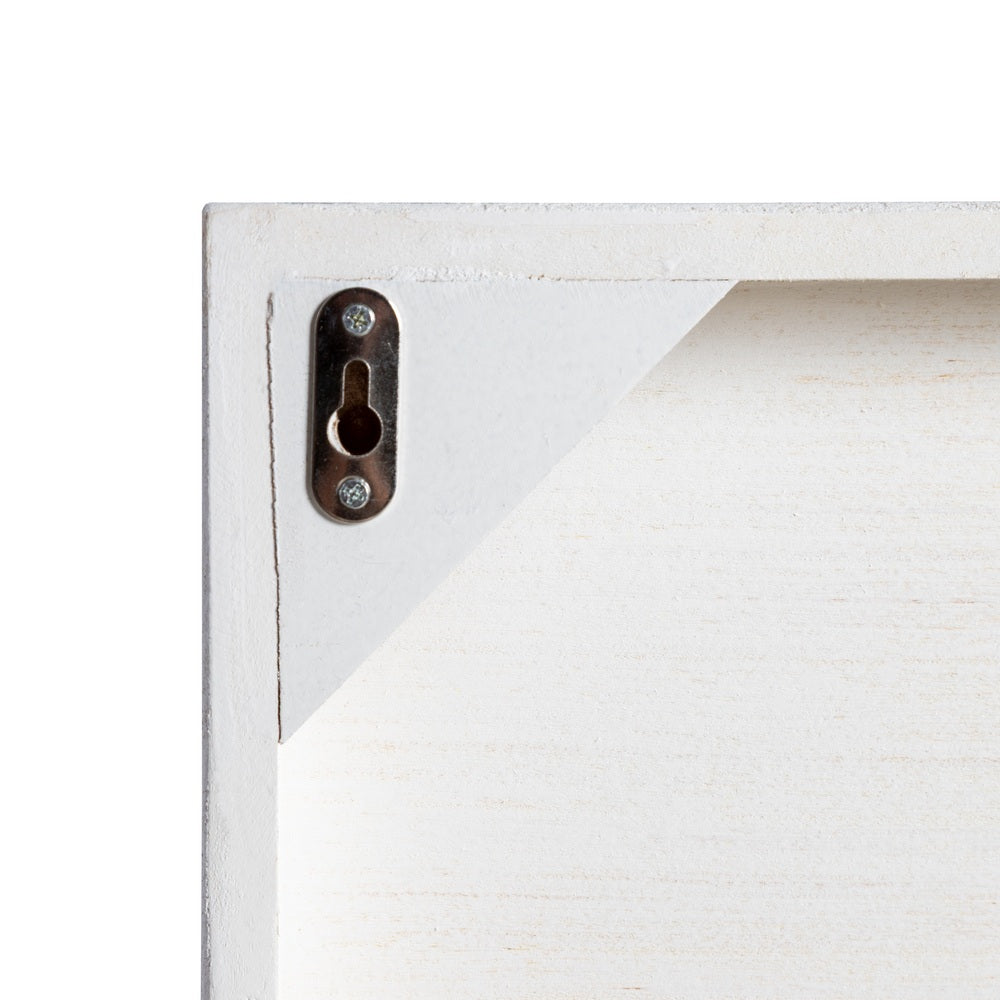 CUADRO BLANCO-GRIS DM DECORACI�N 80 X 4 X 80 CM