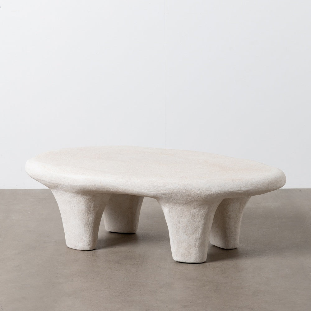 MESA CENTRO BLANCO POLIRESINA WILMA 102 X 62 X 32 CM