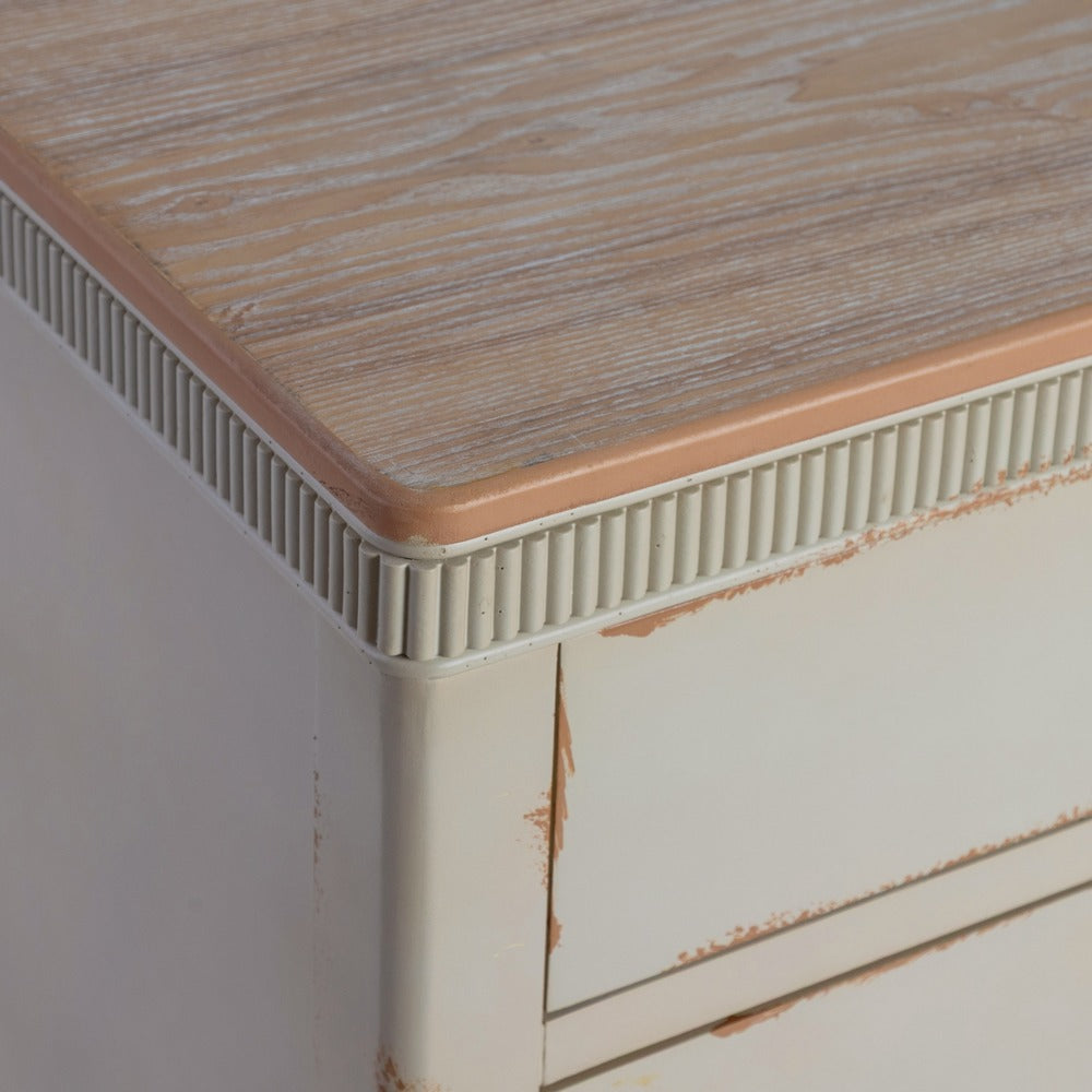 CÓMODA NATURAL-CREMA MADERA 115 X 45 X 90 CM