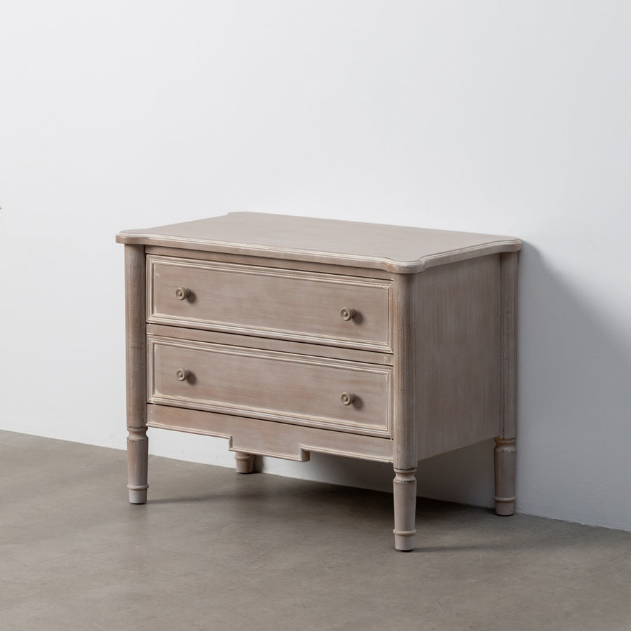 MUEBLE AUXILIAR MARRÓN CLARO MADERA 80 X 45 X 60 CM