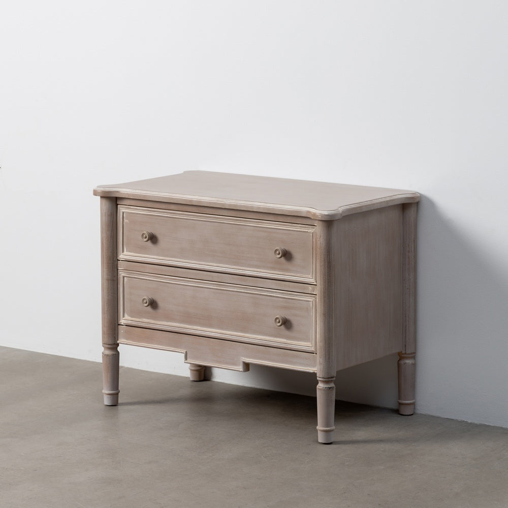 MUEBLE AUXILIAR MARRÓN CLARO MADERA 80 X 45 X 60 CM