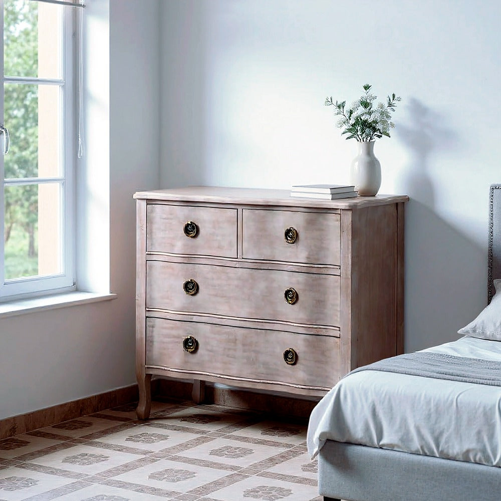 CÓMODA MARRÓN CLARO MADERA DE ABETO 93 X 38 X 78 CM
