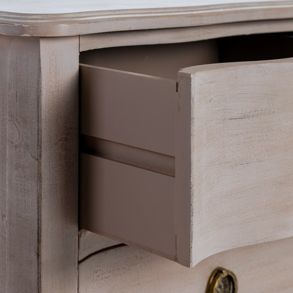 C�MODA MARR�N CLARO MADERA DE ABETO 93 X 38 X 78 CM