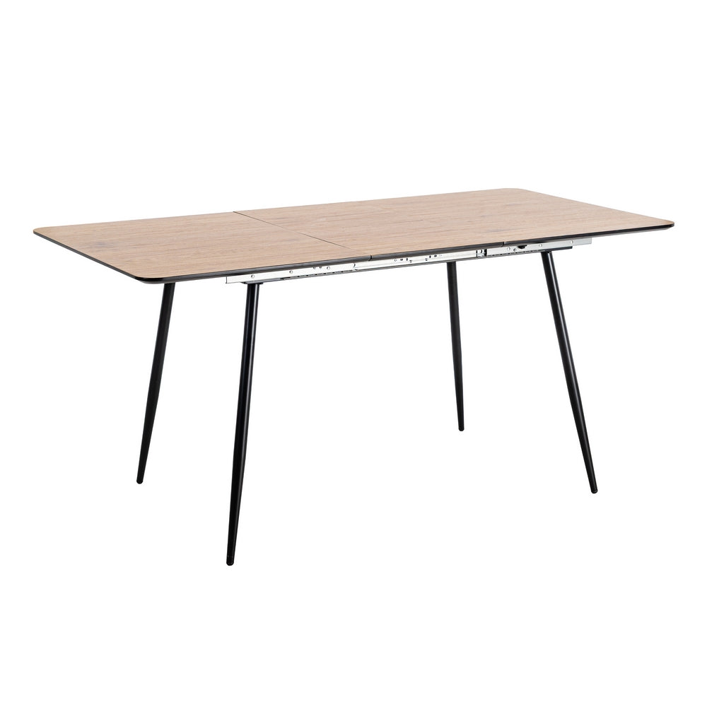 MESA EXTENSIBLE NATURAL DM-METAL SALÓN 120 X 80 X 75 CM