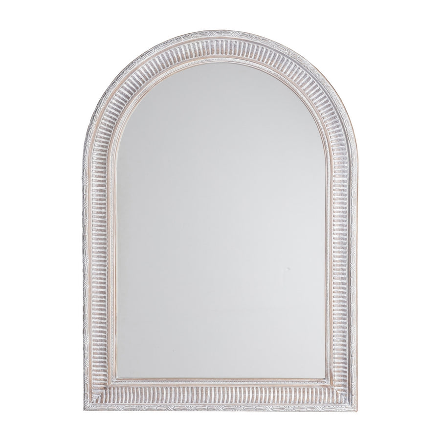 ESPEJO GRIS MADERA PAULONIA DECORACIÓN 76 X 3,50 X 106 CM