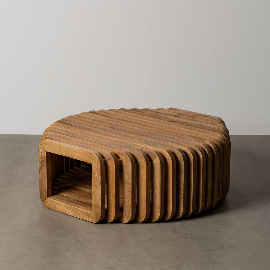 MANGO WOOD LIVING ROOM COFFEE TABLE 84 X 85 X 32 CM