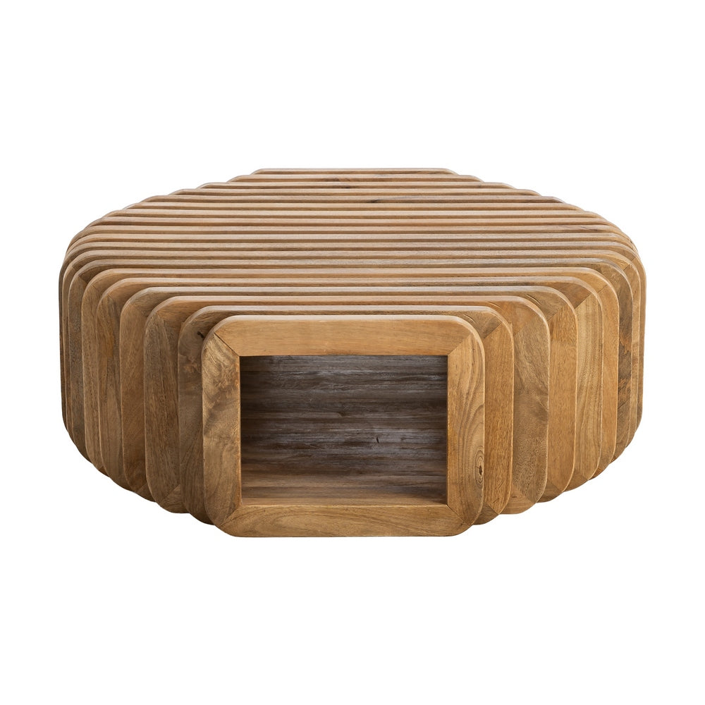 MANGO WOOD LIVING ROOM COFFEE TABLE 84 X 85 X 32 CM