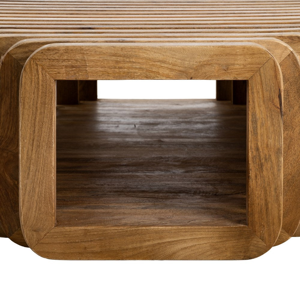 MANGO WOOD LIVING ROOM COFFEE TABLE 84 X 85 X 32 CM