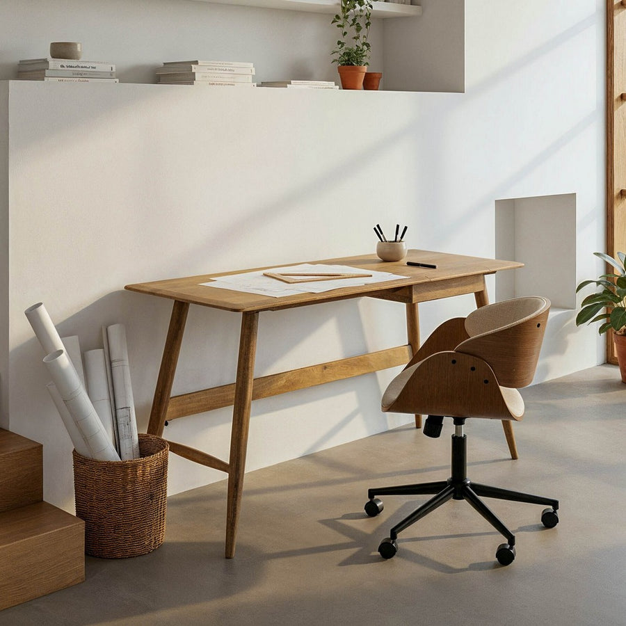 ESCRITORIO MADERA DE MANGO SALÓN 150 X 55 X 75 CM